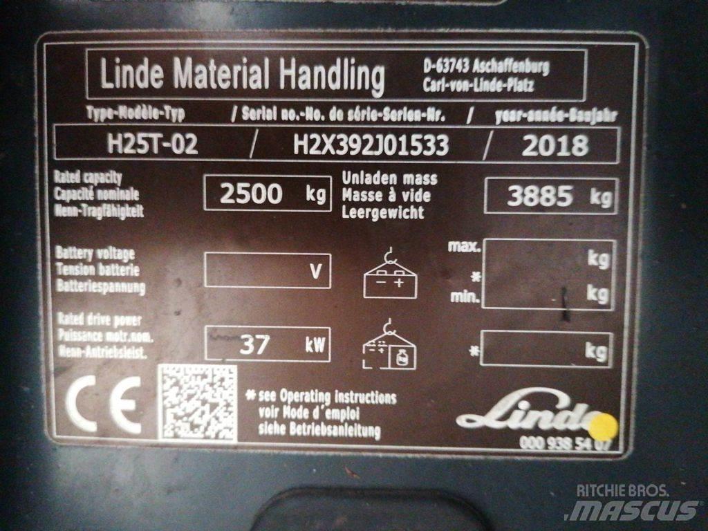 Linde H25T-02 شاحنات LPG