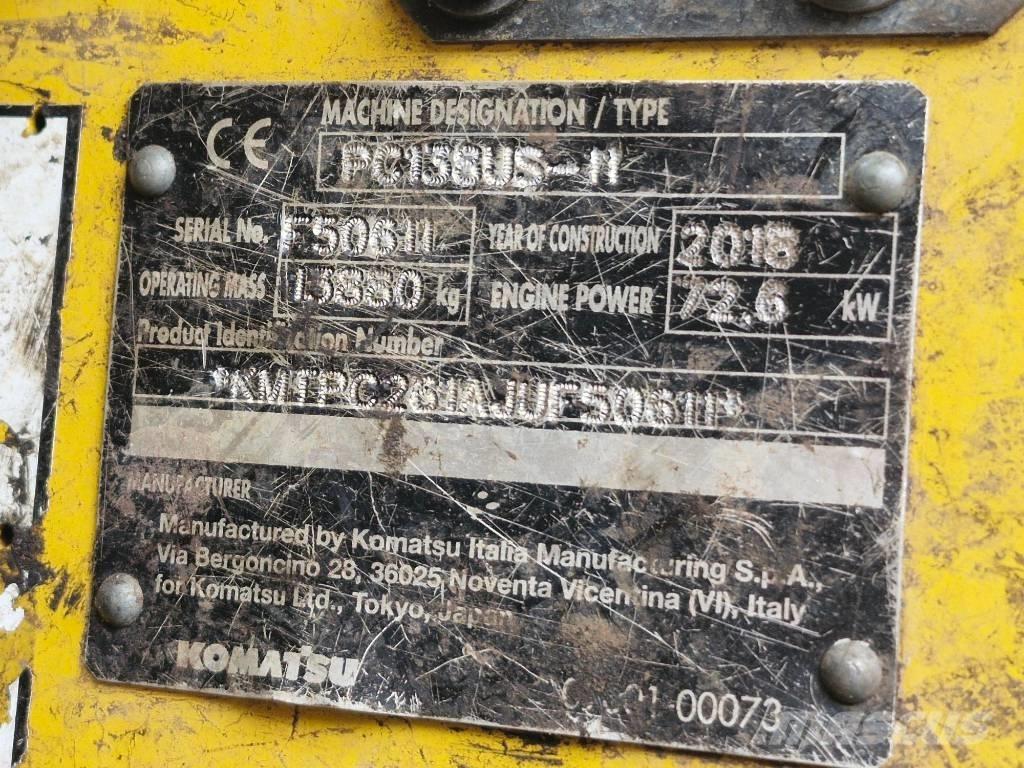 Komatsu PC 138 US-11 حفارات زحافة