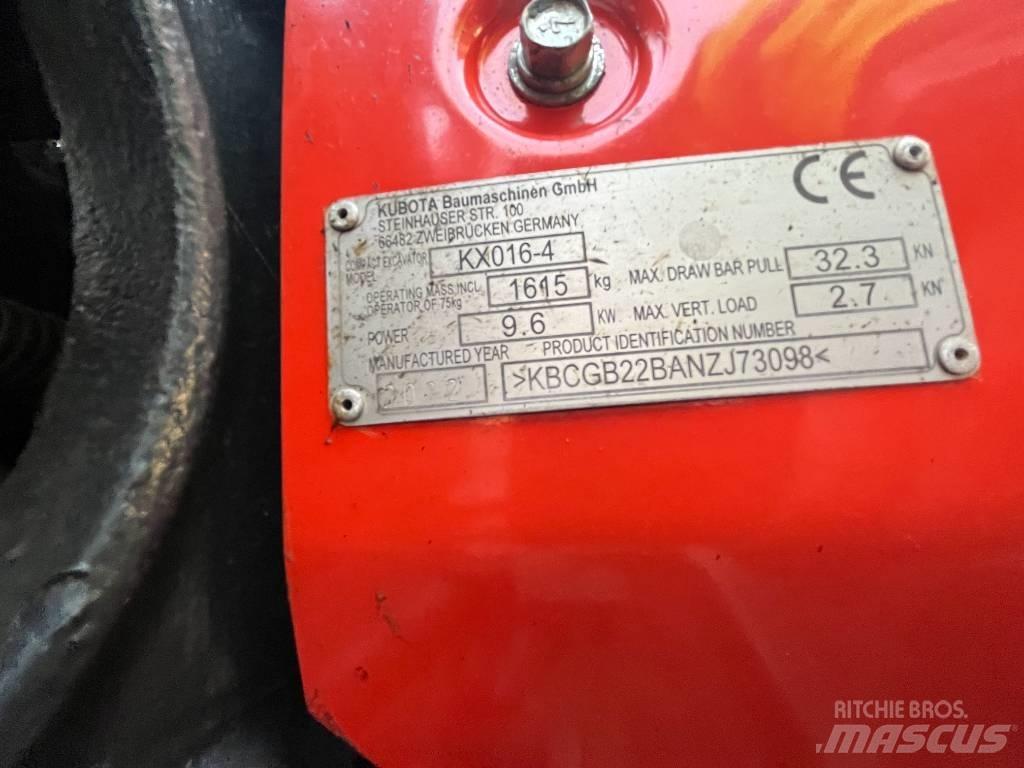 Kubota KX 16-4 حفارات صغيرة أقل من 7 طن (حفارات صغيرة)