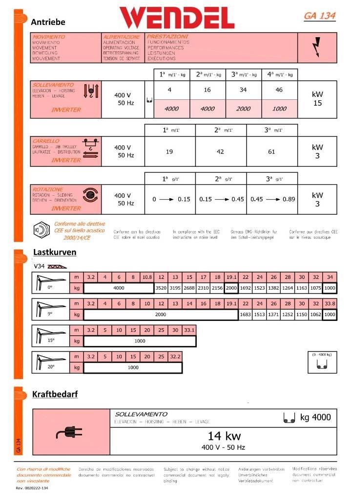 FB GRU GA 134 رافعات برجية