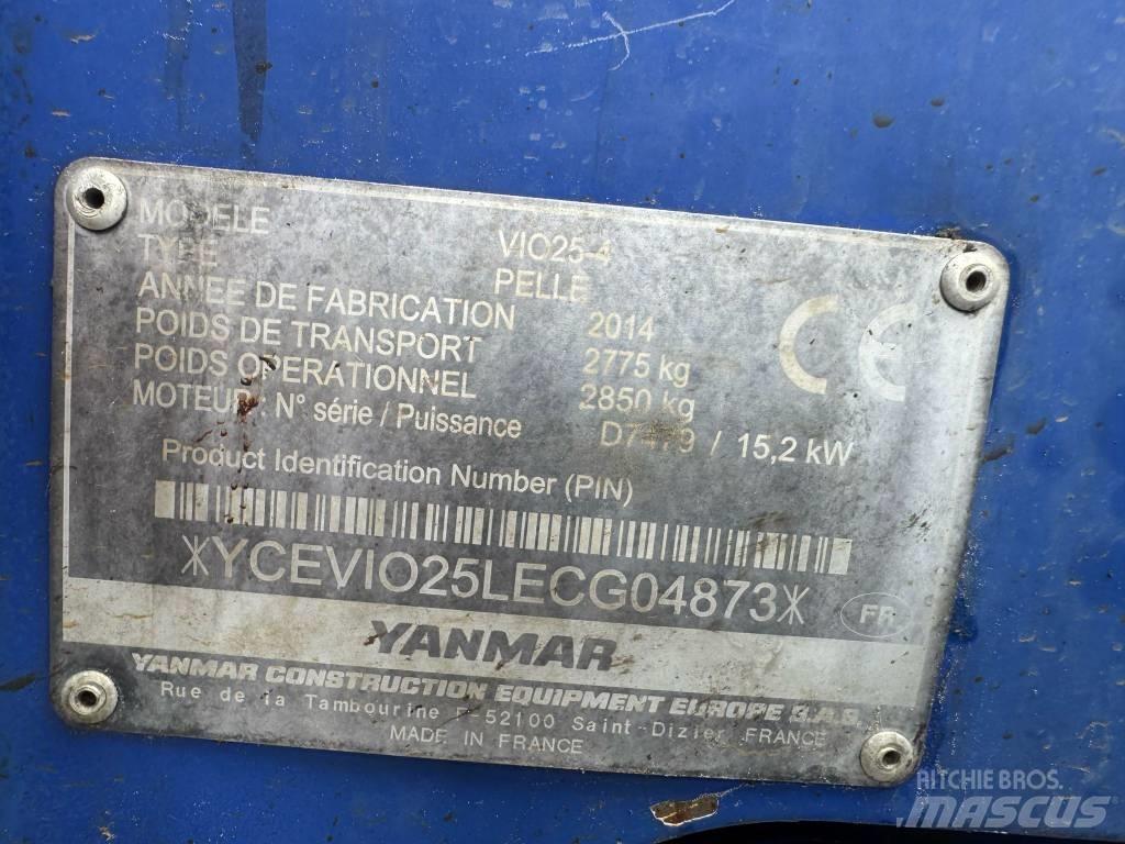 Yanmar Vio 25-4 حفارات صغيرة أقل من 7 طن (حفارات صغيرة)