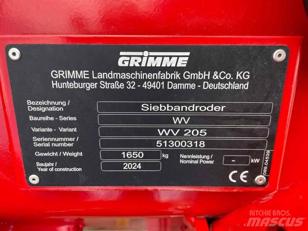 Grimme WV 205 ماكينات زراعية أخرى
