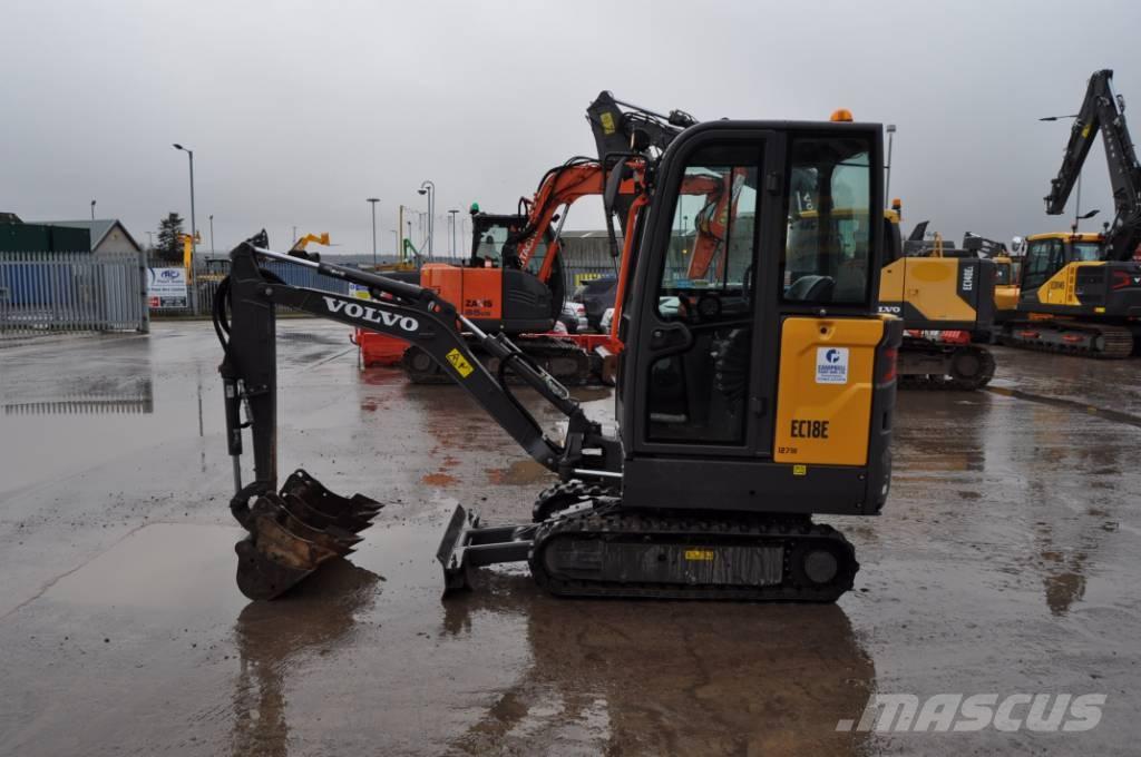 Volvo EC 18 E حفارات صغيرة أقل من 7 طن (حفارات صغيرة)