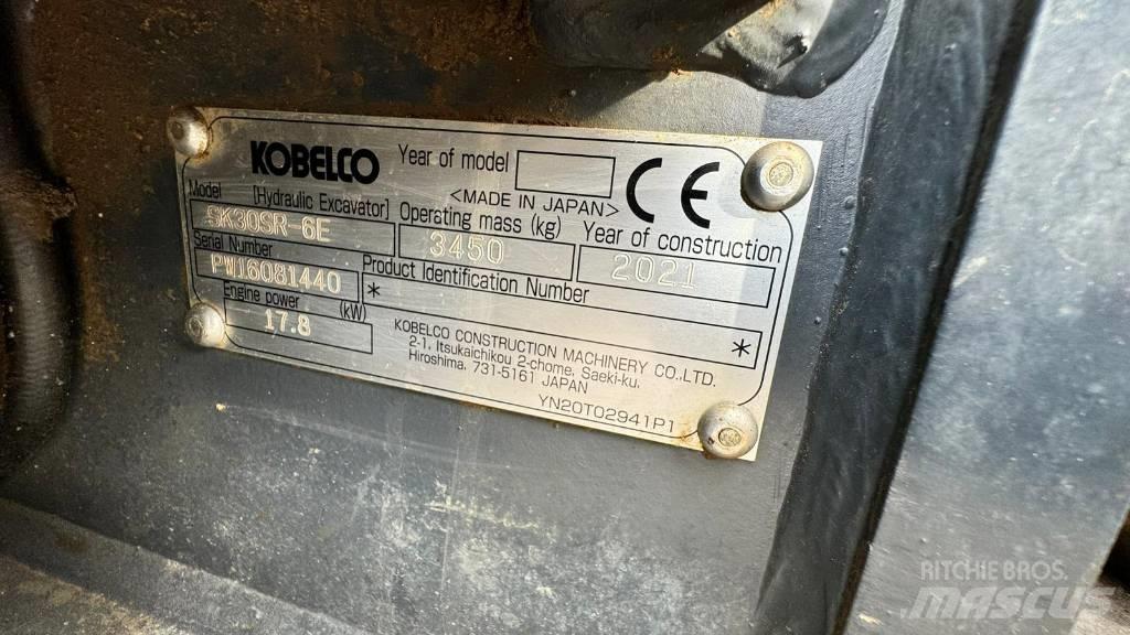 Kobelco SK 30 SR-6E حفارات صغيرة أقل من 7 طن (حفارات صغيرة)