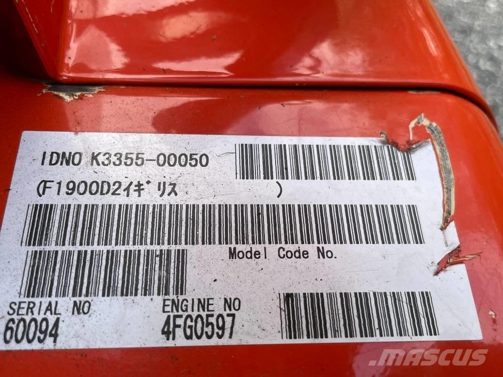 Kubota F 1900 ركوب الحشائش