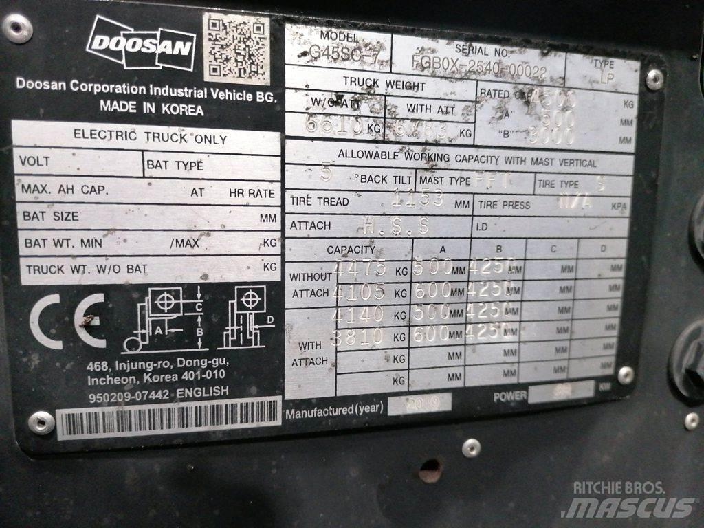 Doosan G45SC-7 شاحنات LPG