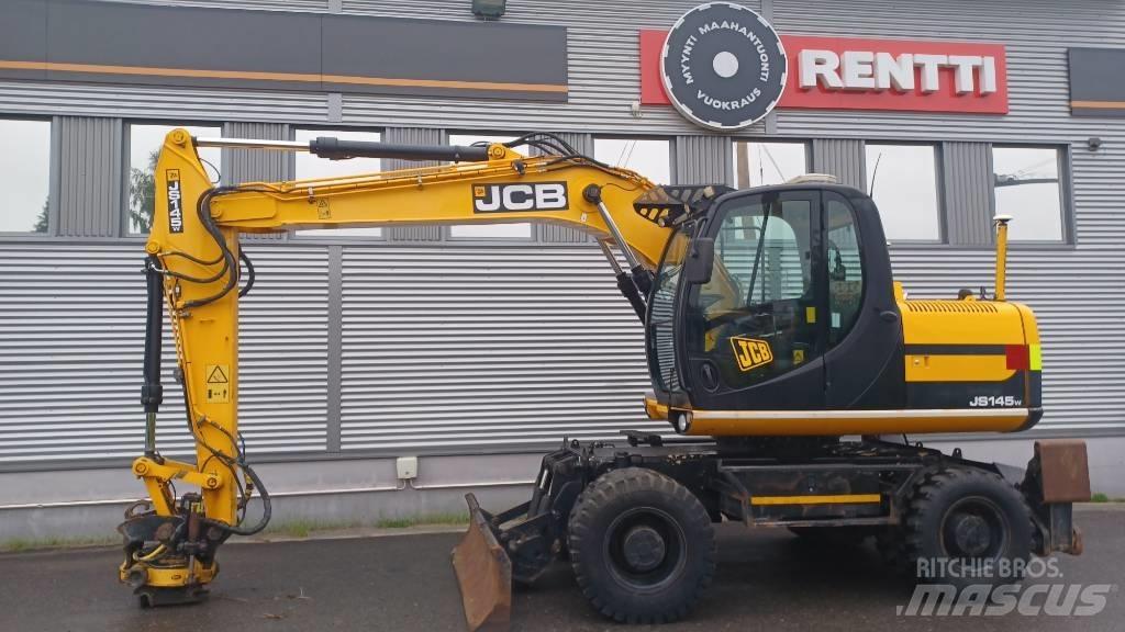 JCB JS 145 W حفارات بعجل