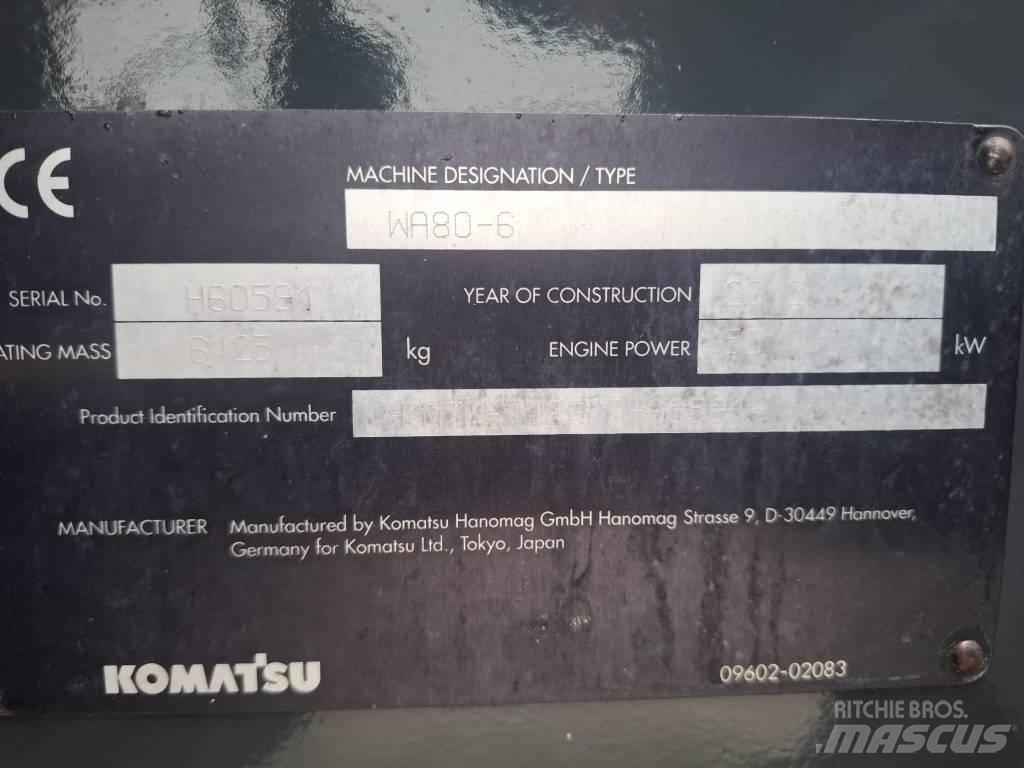 Komatsu WA 80-6 لوادر بعجل