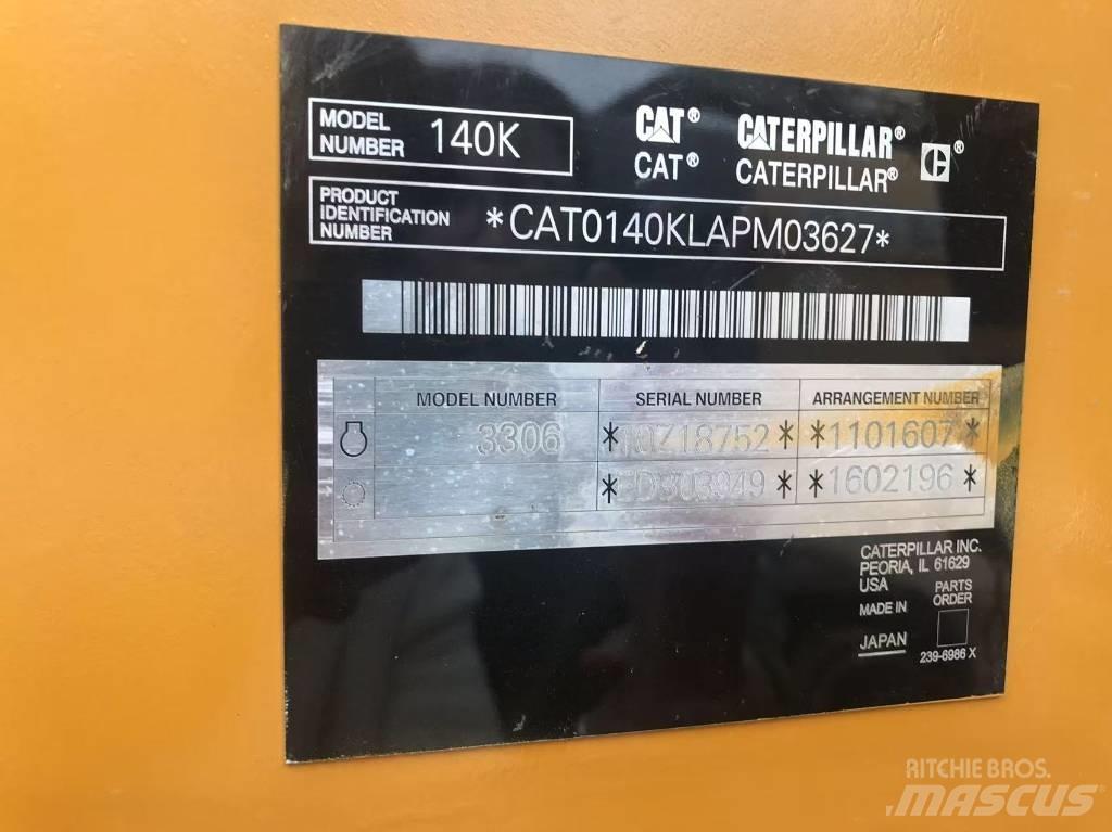CAT 140k معدات تمهيد الطرق