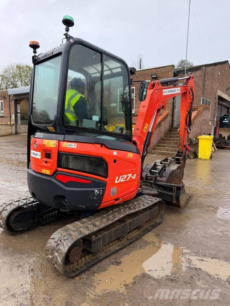 Kubota U 27-4 حفارات صغيرة أقل من 7 طن (حفارات صغيرة)