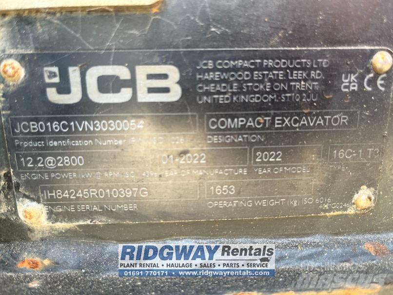 JCB 16 C-1 حفارات صغيرة أقل من 7 طن (حفارات صغيرة)
