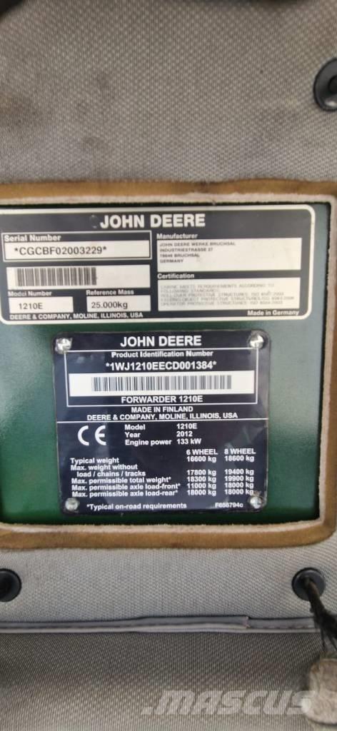 John Deere 1210 E شاحنات
