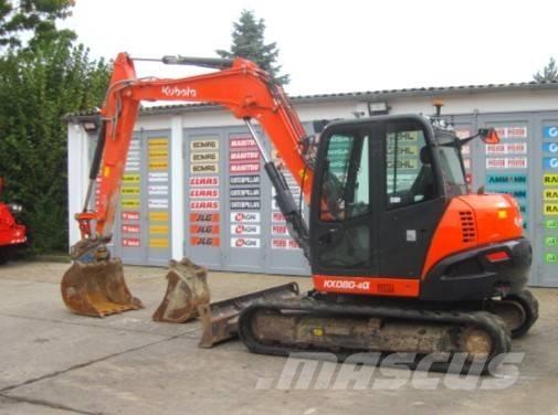 Kubota KX080-4a حفارات زحافة