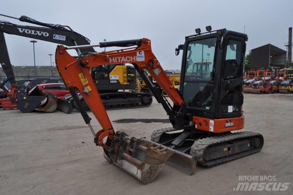 Hitachi ZX 26 U-6 حفارات صغيرة أقل من 7 طن (حفارات صغيرة)