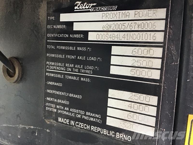 Zetor Proxima 120 الجرارات