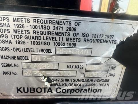 Kubota U 17-3 حفارات صغيرة أقل من 7 طن (حفارات صغيرة)