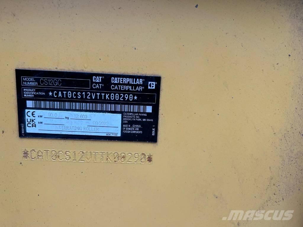 CAT CS 12 GC مداحل أحادية الأسطوانة