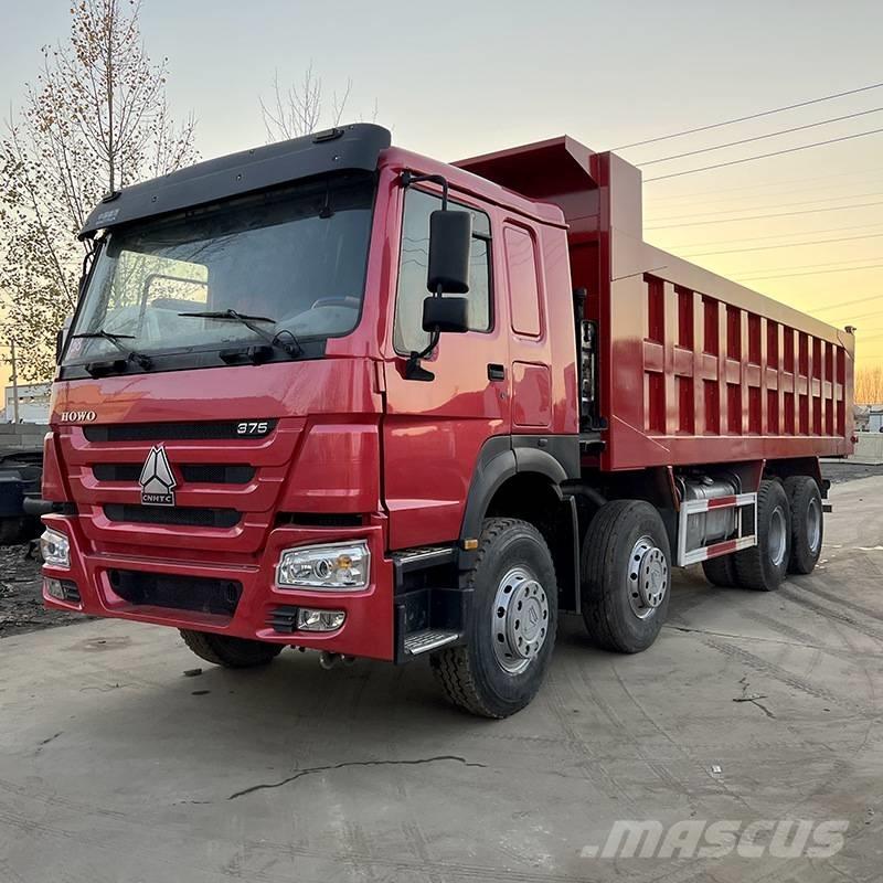 Howo 375 8x4 شاحنات قلابة