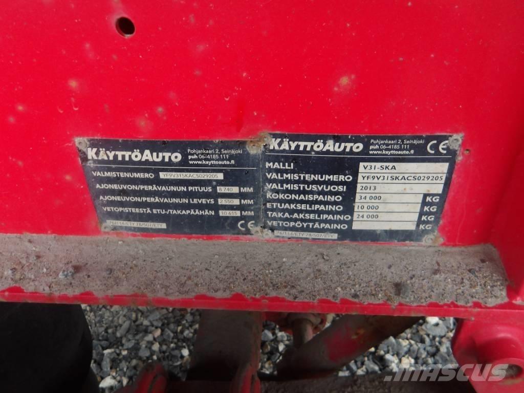  Käyttöauto V31 4 aks مقطورات قلابة