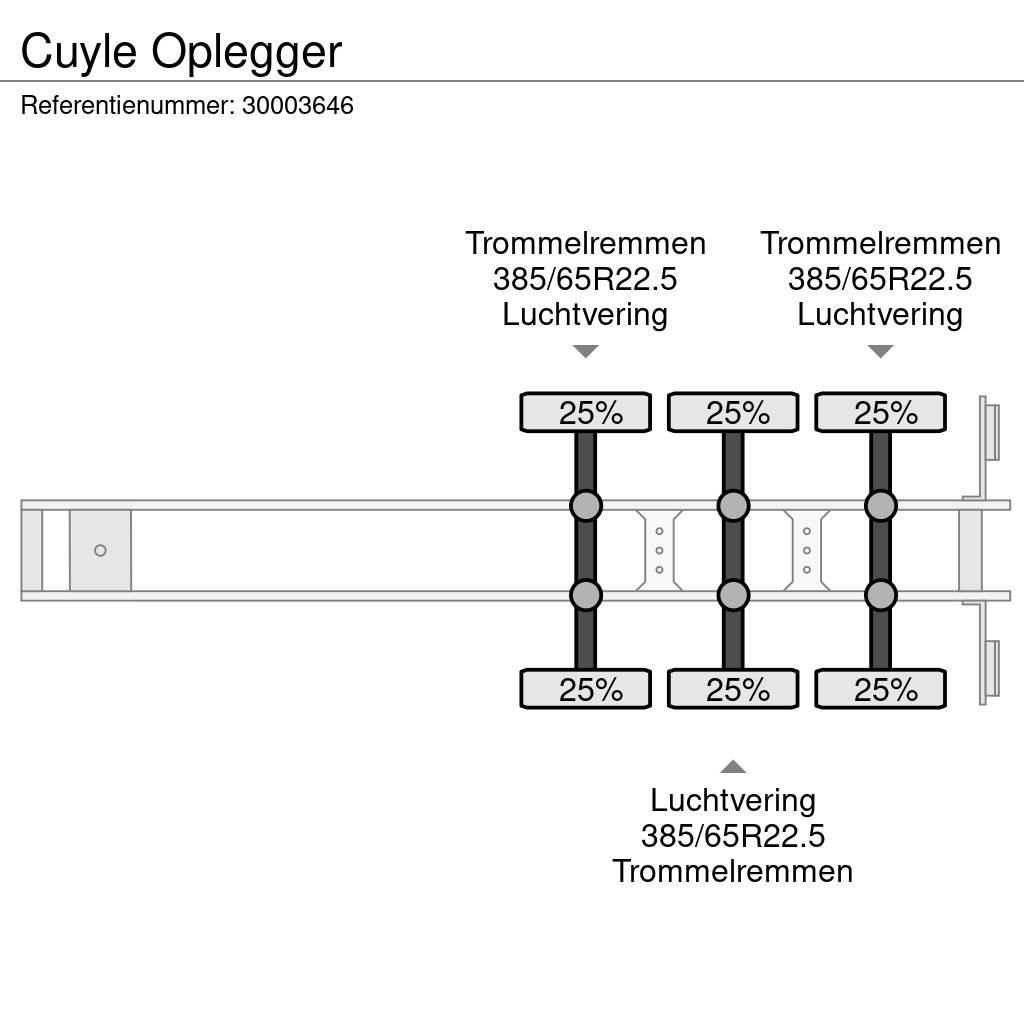  Cuyle Oplegger نصف مقطورات مسطحة / مفصلية الجوانب