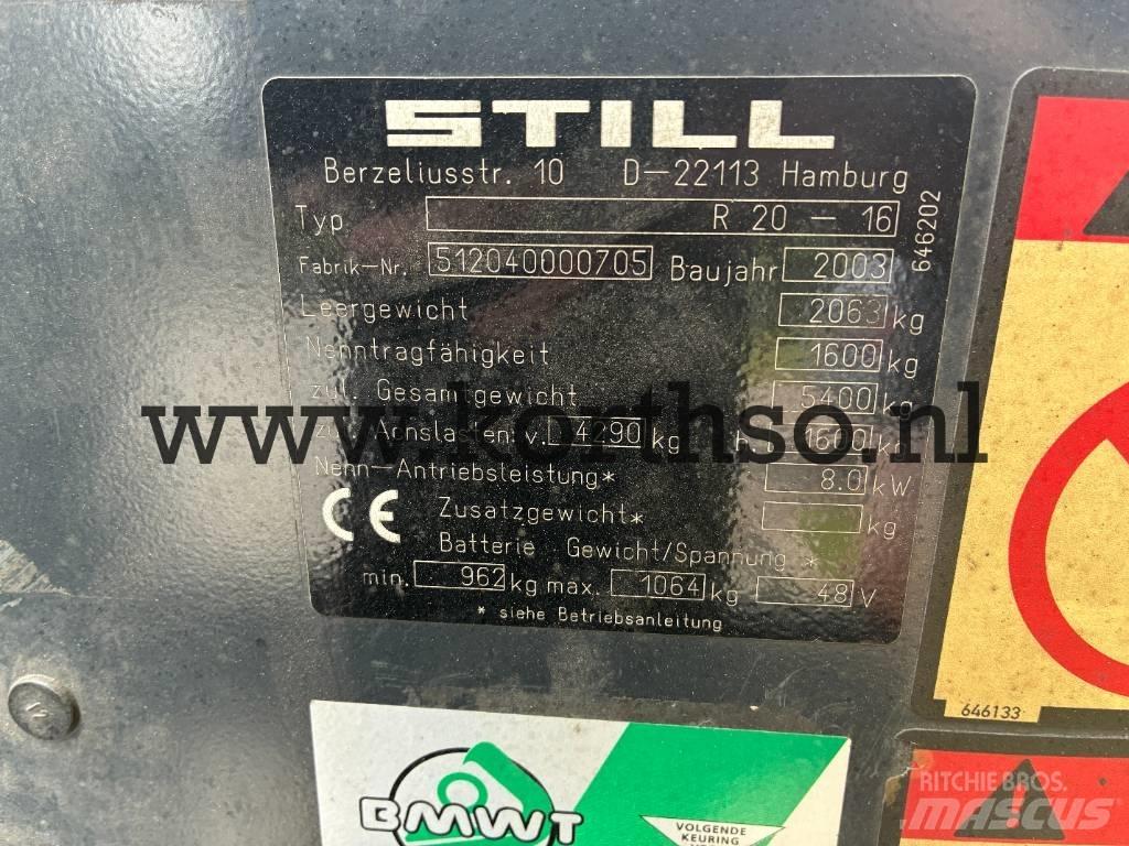 Still R 20-16 شاحنات ذات رافعات شوكية تعمل بالكهرباء