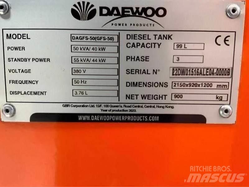 Daewoo DAGFS-50 مولدات ديزل