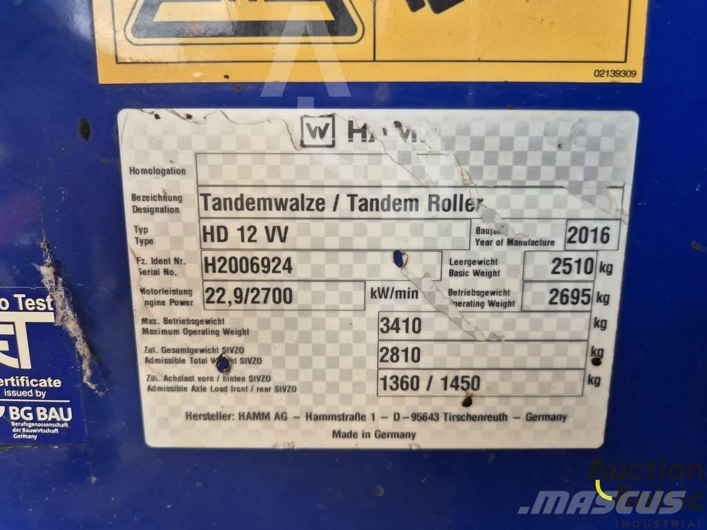 Hamm HD 12 VV مداحل متنوعة