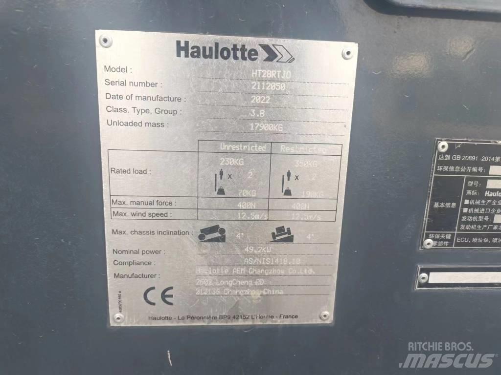 Haulotte HT28RTJO رافعات سلة تلسكوبية