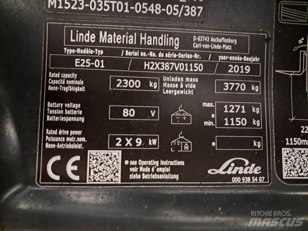 Linde E25-01 شاحنات ذات رافعات شوكية تعمل بالكهرباء