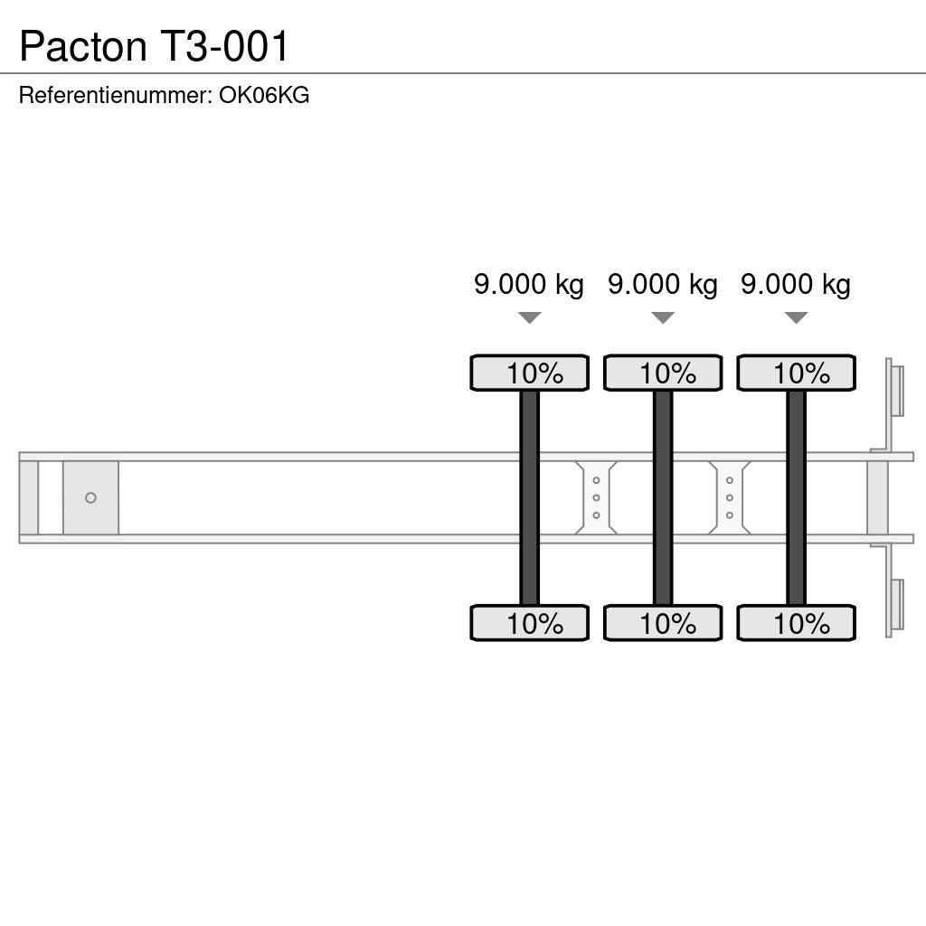 Pacton T3-001 نصف مقطورات مسطحة / مفصلية الجوانب