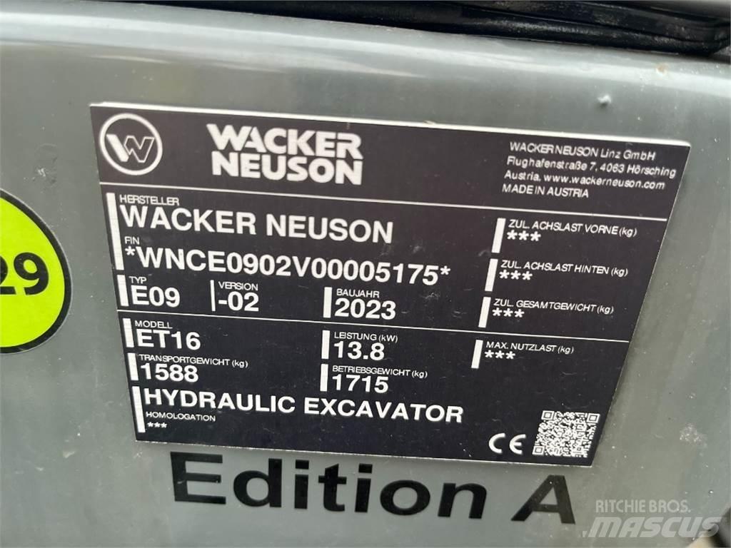 Wacker ET 16 حفارات صغيرة أقل من 7 طن (حفارات صغيرة)