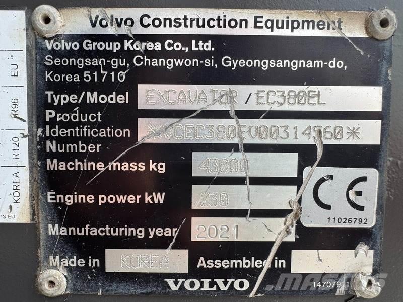 Volvo EC 380 EL حفارات زحافة