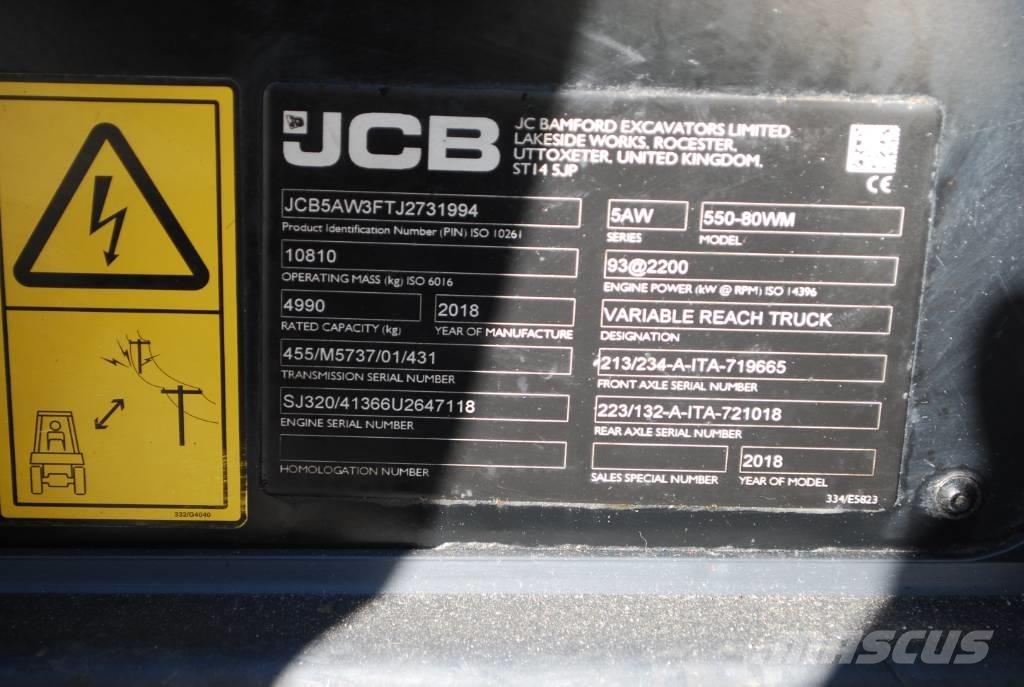 JCB 550-80 مناولات متداخلة