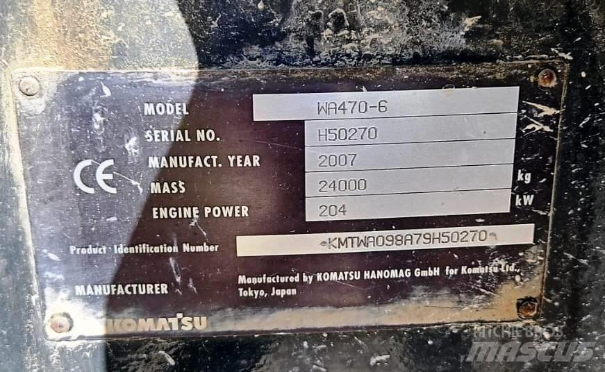 Komatsu WA 470-6 لوادر بعجل