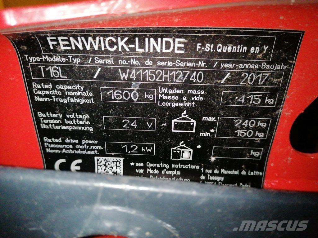 Linde T16L معدات الرفع منخفض المستوى
