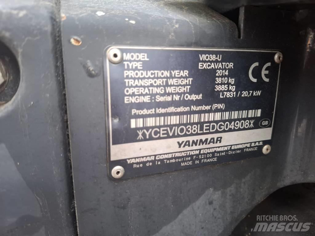 Yanmar Vio 38-U حفارات صغيرة أقل من 7 طن (حفارات صغيرة)