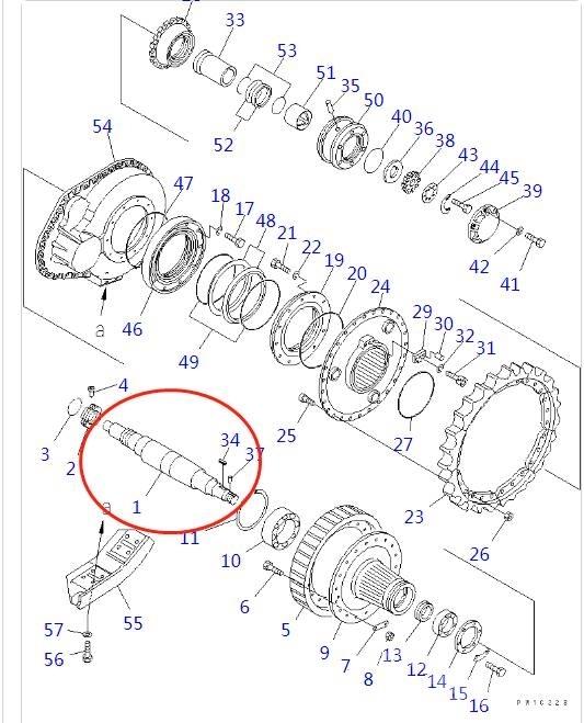 Komatsu D155 أجهزة نقل