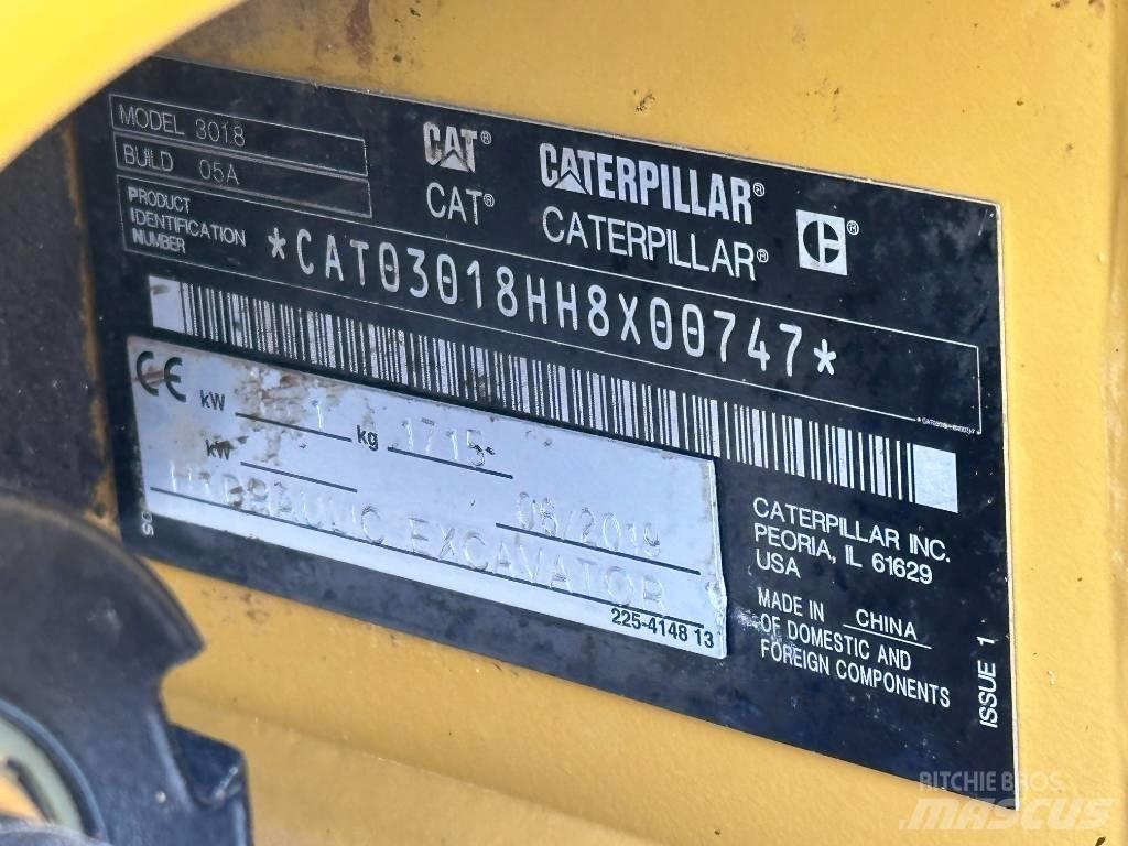 CAT 301.8 حفارات صغيرة أقل من 7 طن (حفارات صغيرة)