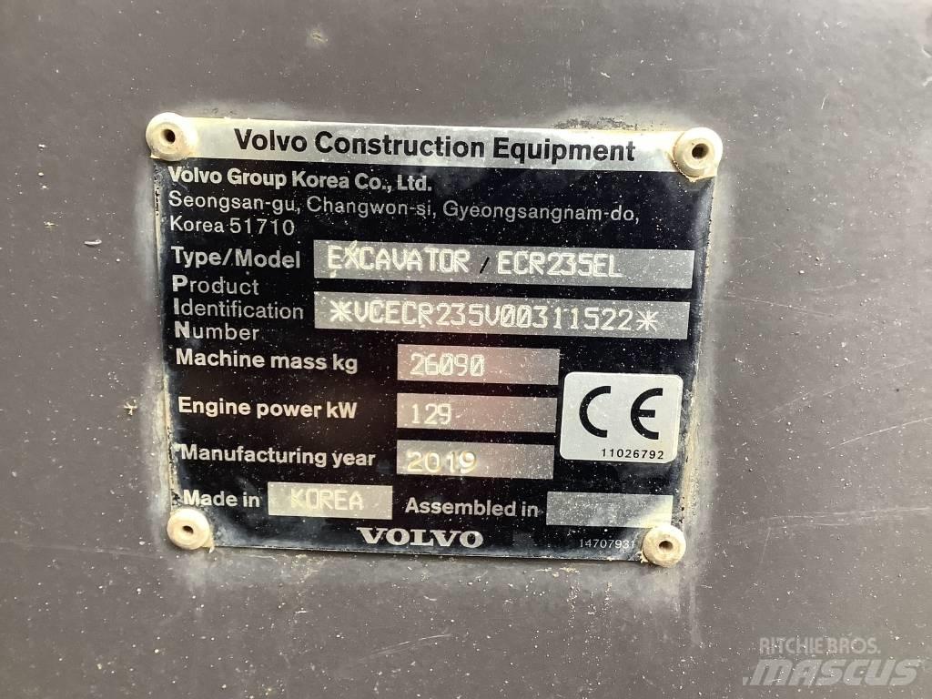 Volvo ECR 235 EL حفارات زحافة