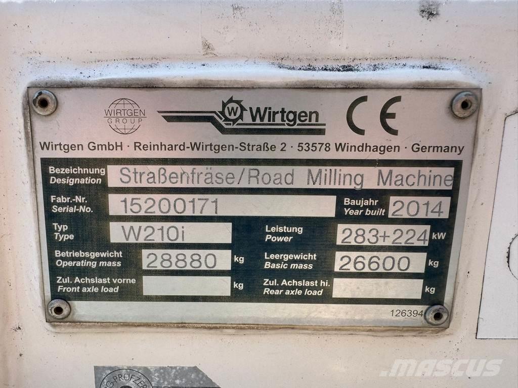 Wirtgen W210i ماكينات الكشط البارد للأسفلت