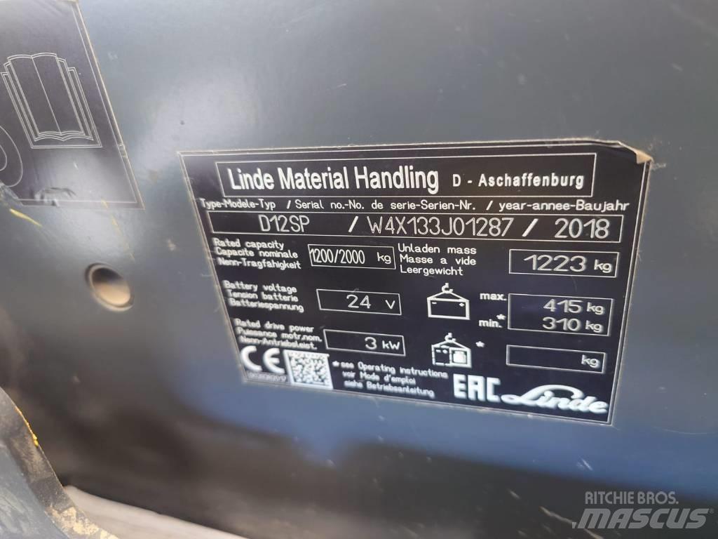 Linde D 12 شاحنات مناولة ذاتية الدفع