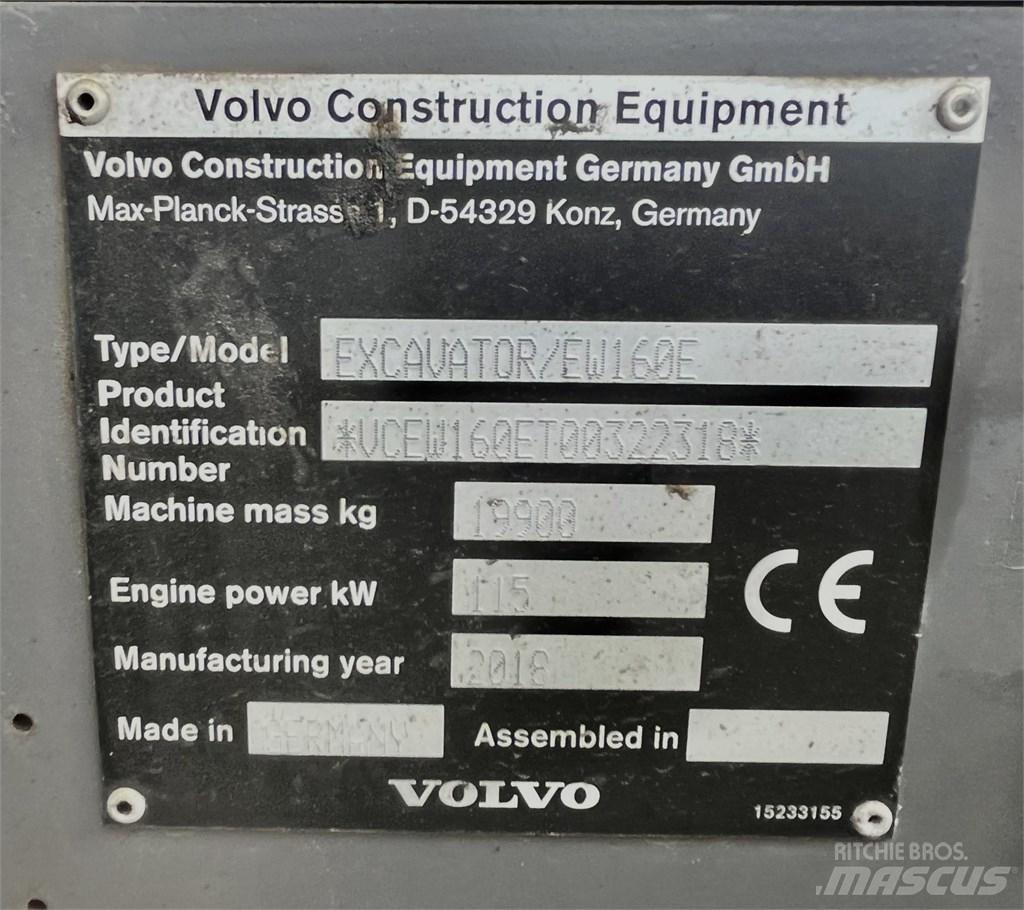 Volvo EW 160 E حفارات بعجل