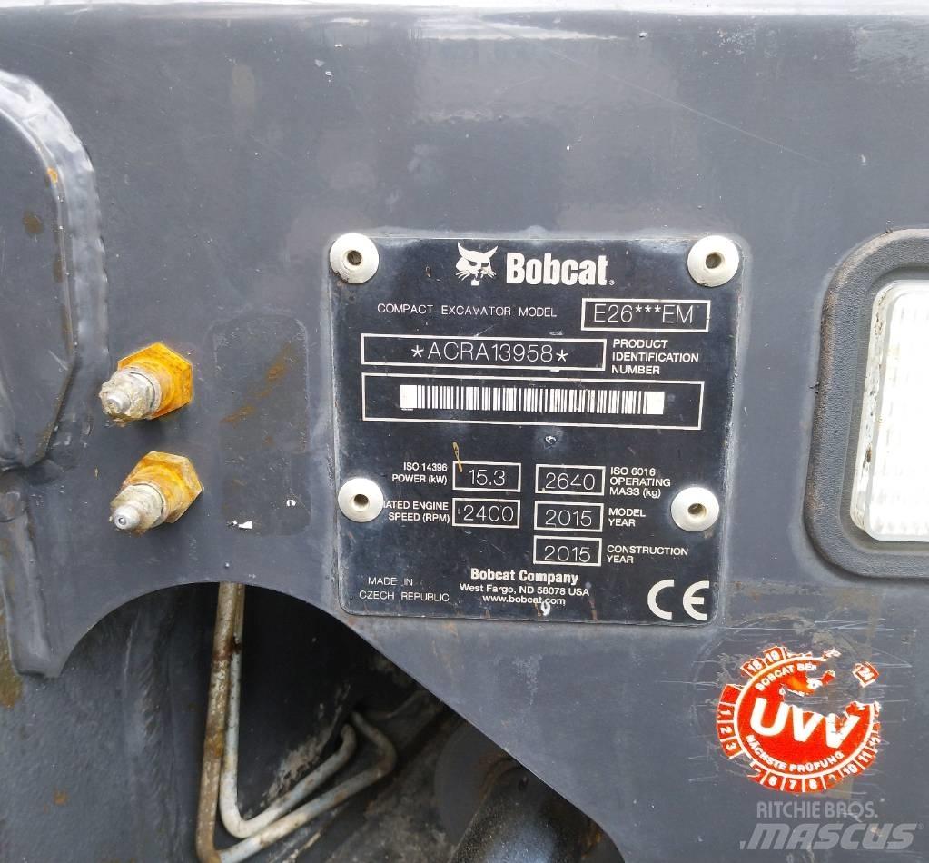 Bobcat E 26 حفارات صغيرة أقل من 7 طن (حفارات صغيرة)