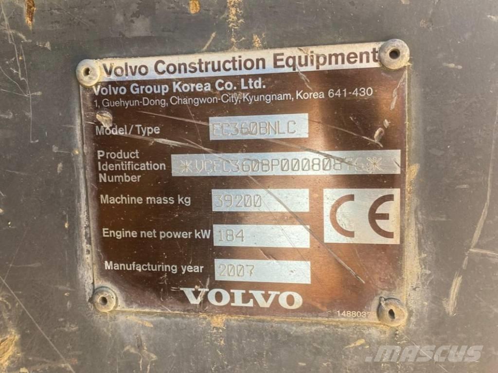 Volvo EC 360 B N L حفارات زحافة