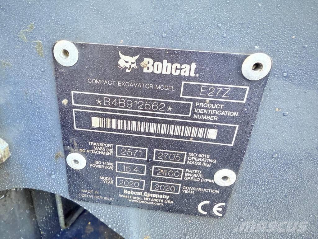 Bobcat E 27z حفارات صغيرة أقل من 7 طن (حفارات صغيرة)