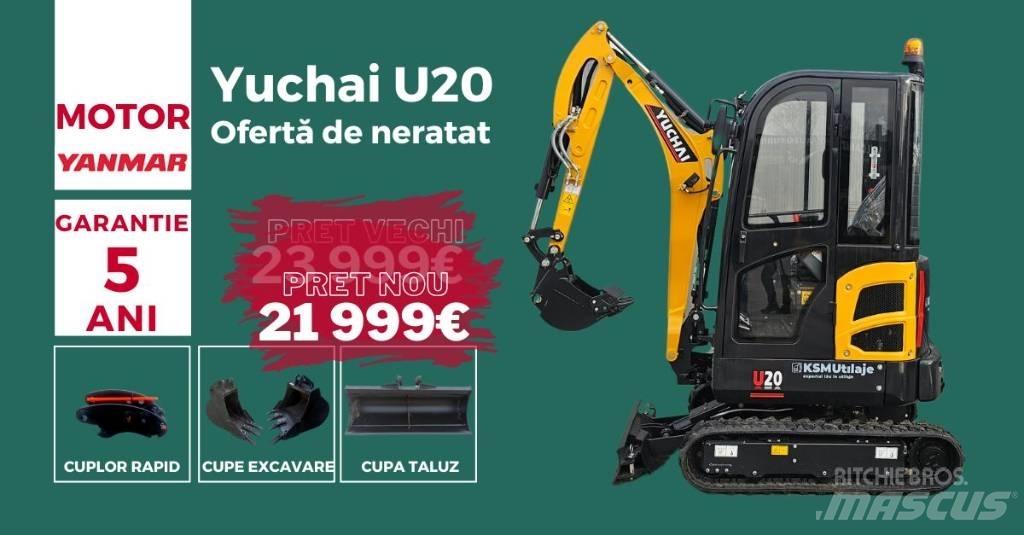 Yuchai U20 حفارات صغيرة أقل من 7 طن (حفارات صغيرة)