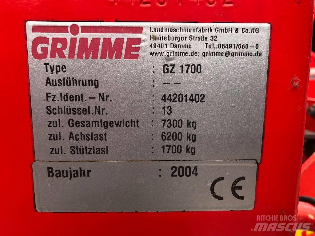 Grimme GZ 1700 حفارات وحصادات البطاطس