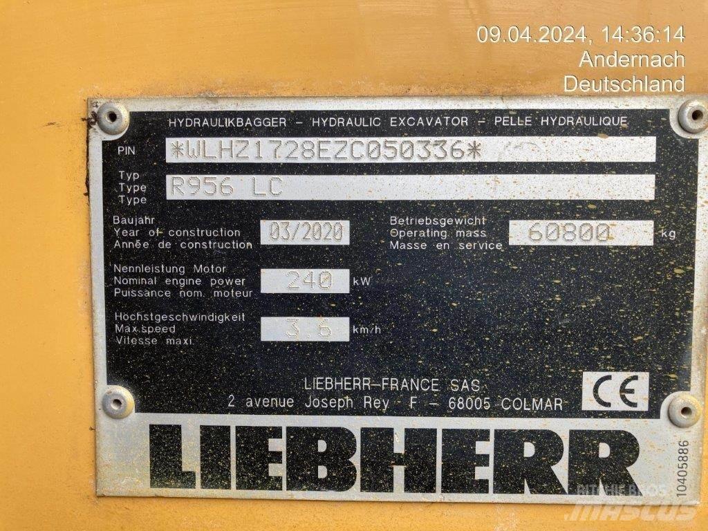 Liebherr R956 LC حفارات زحافة