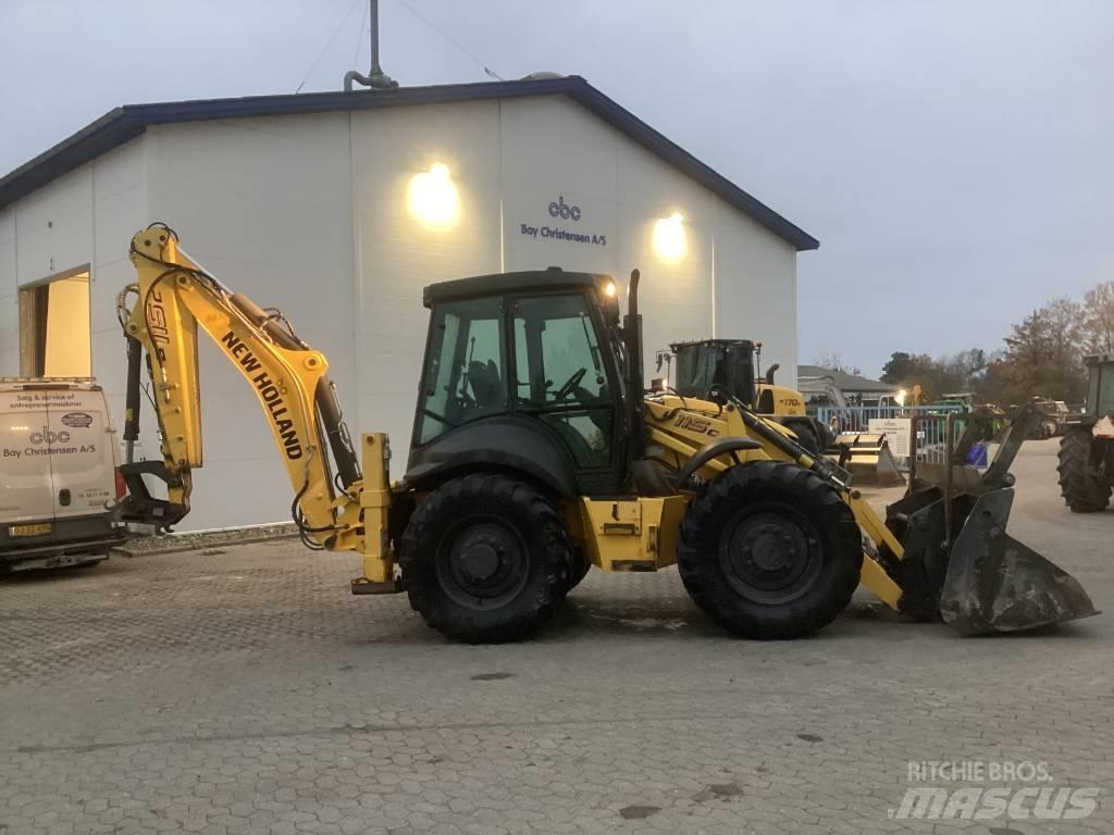 New Holland B 115 C لوادر ذات جرافات عكسية