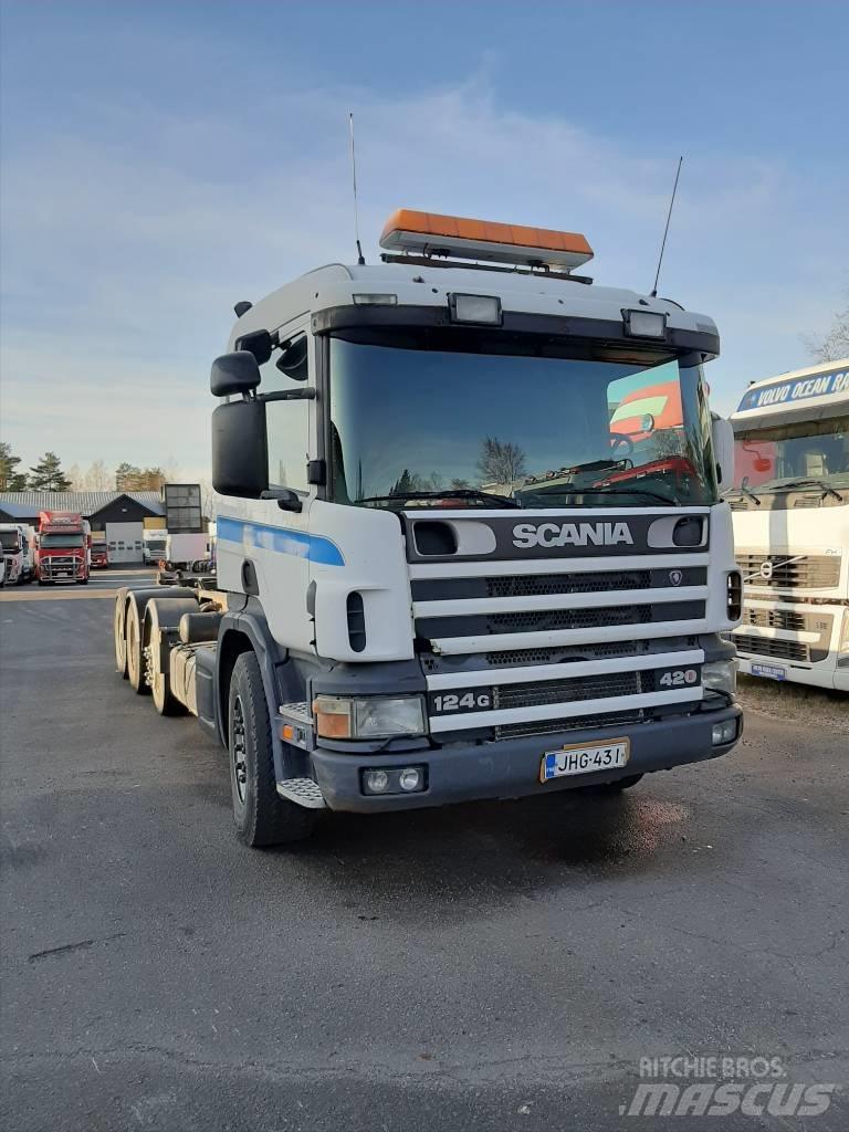 Scania P 124 شاحنات الرافعات الخطافية